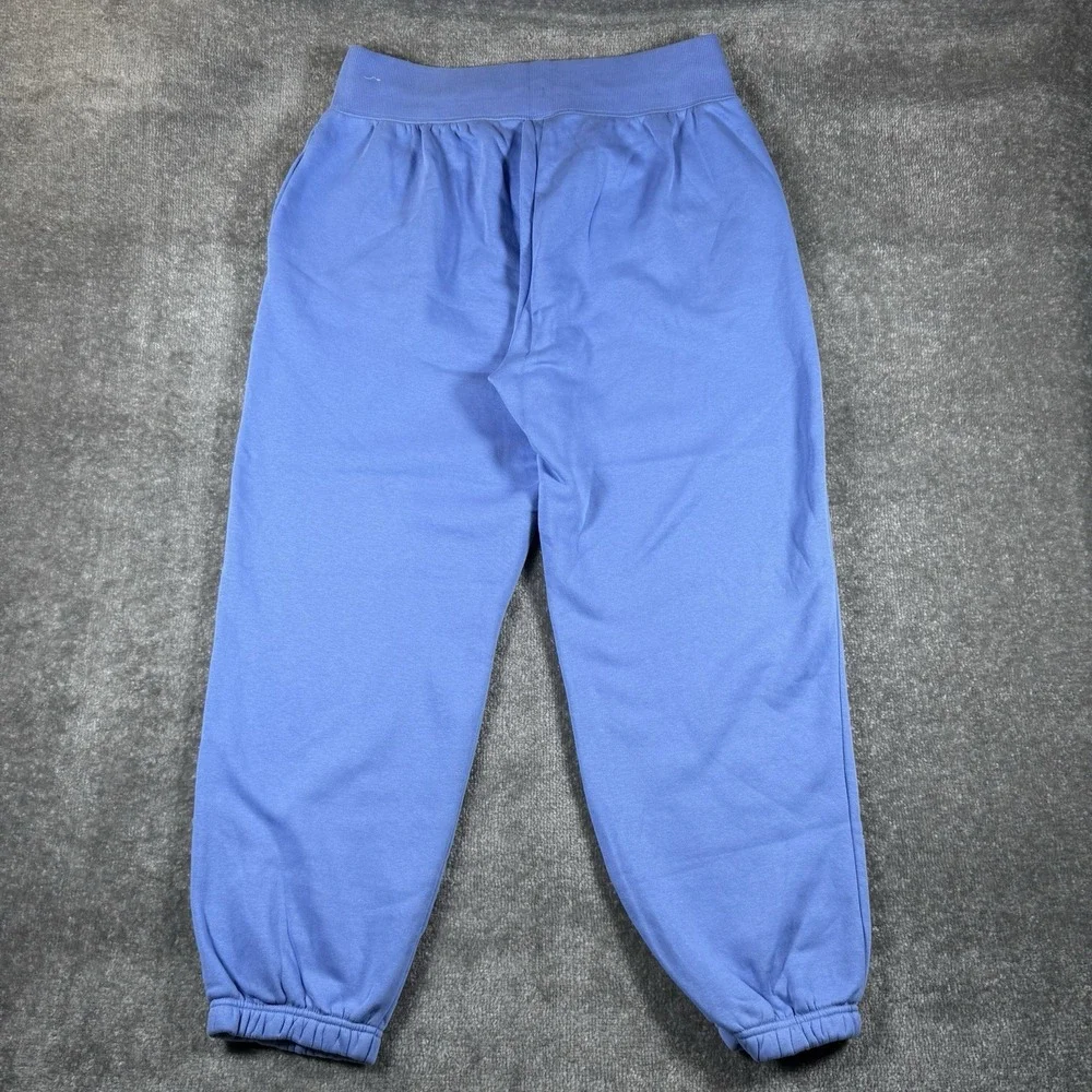 Nike Sweatpants Women's Large Blue Sportswear Pheonix Fleece High Waisted